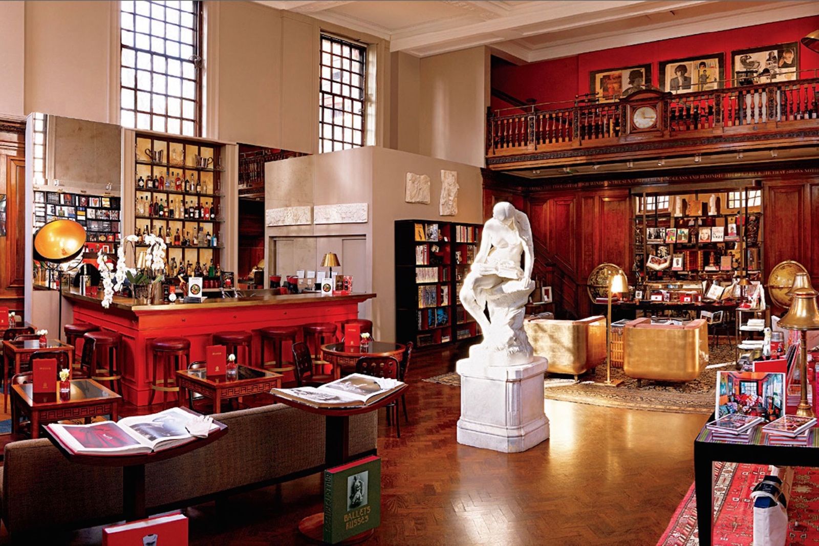 Image may contain Flooring Furniture Floor Shelf Wood Bookcase and Indoors