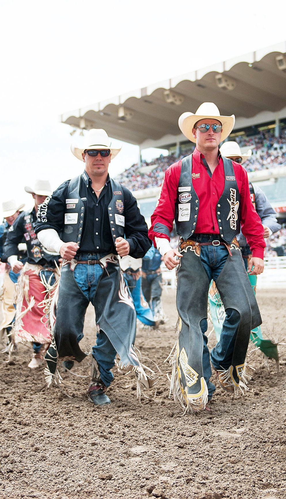 Image may contain Clothing Apparel Pants Human Person Denim Jeans Sunglasses Accessories Accessory and Hat