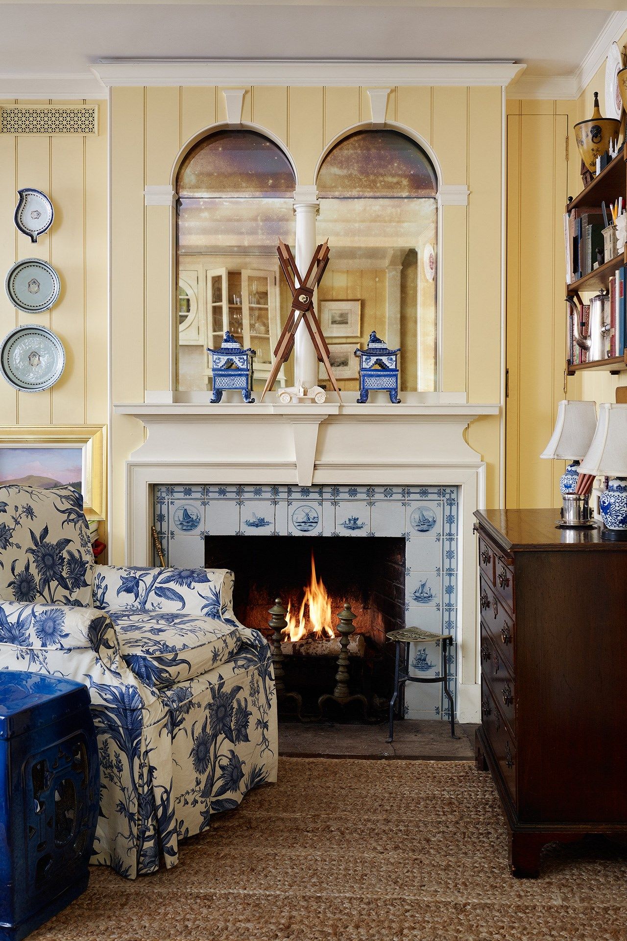 Yellow Panelled Kitchen  Architects' Manhattan Home | Real Homes