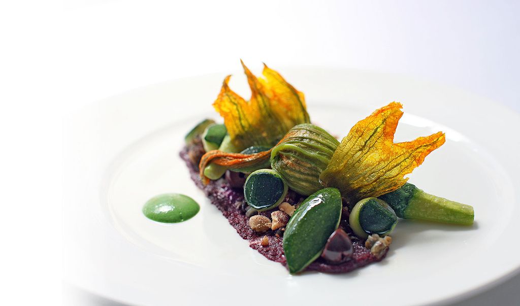 Image may contain Plant Animal Seafood Food Sea Life Lobster Dish Meal Vegetable Produce Leaf and Confectionery