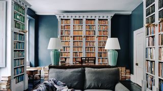 Living room design ideas. Image may contain Couch Furniture Living Room Indoors Room Lamp and Table Lamp