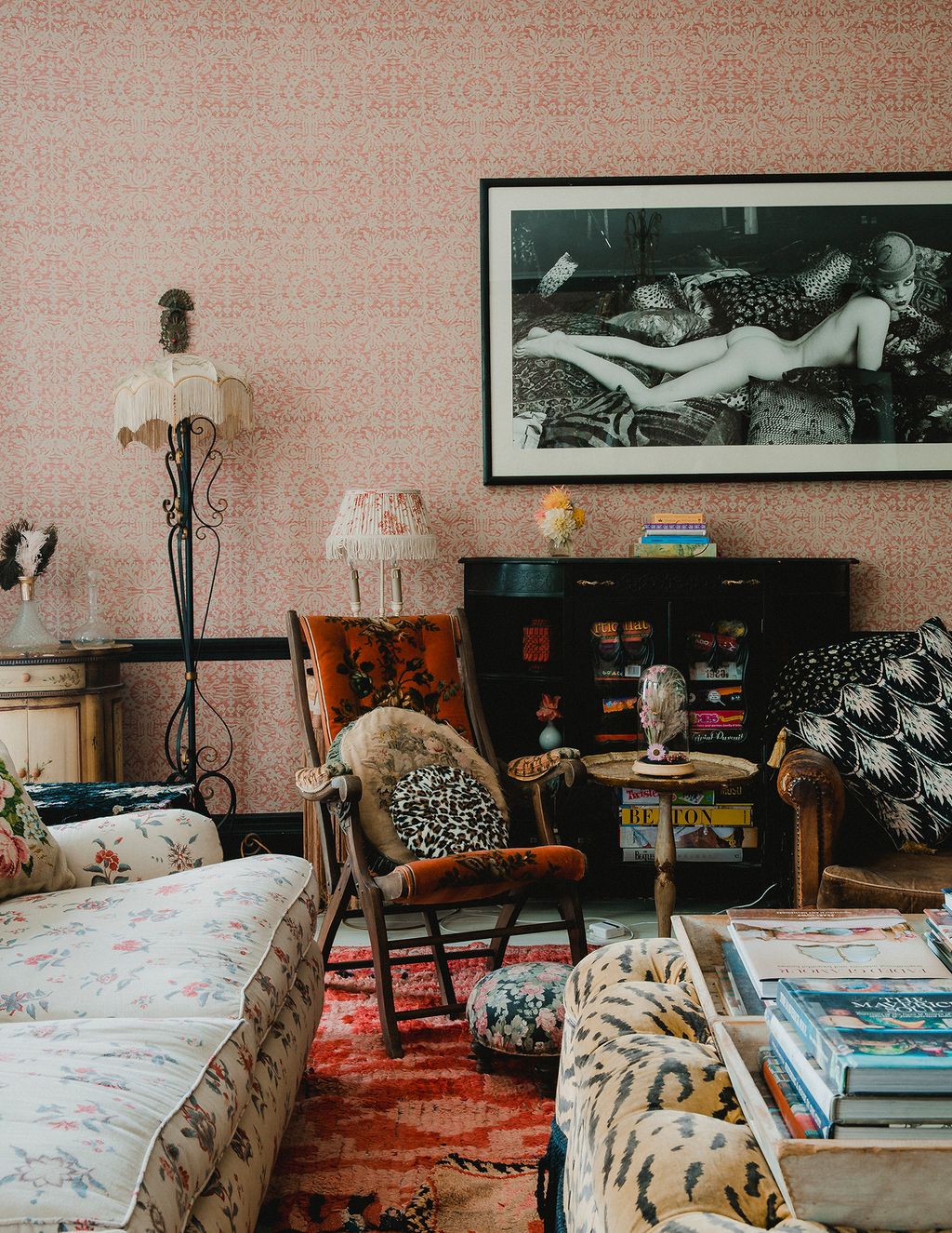 Image may contain Living Room Room Indoors Furniture Couch Chair Bed Interior Design and Home Decor