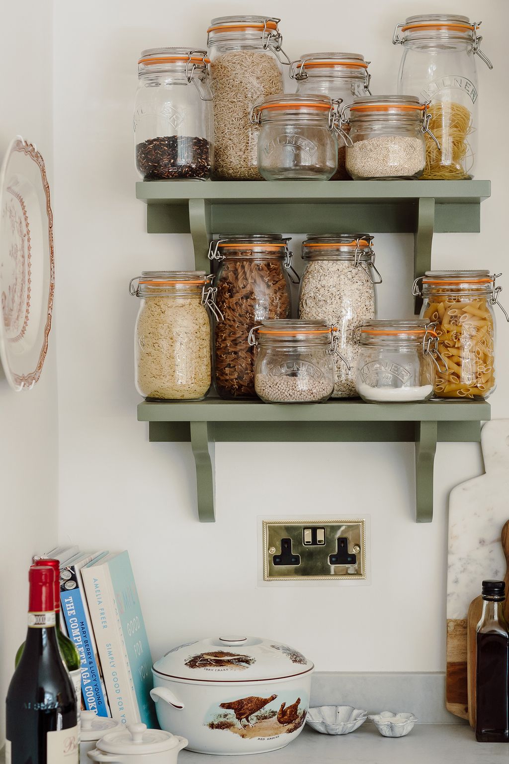 Image may contain Shelf Jar Furniture and Pantry