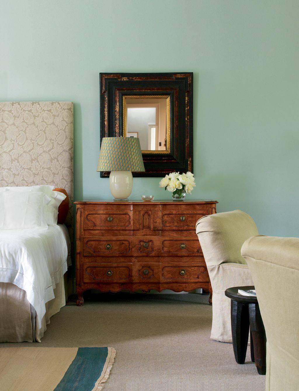 Image may contain Furniture Interior Design Indoors Lamp Table Lamp Living Room Room and Bedroom