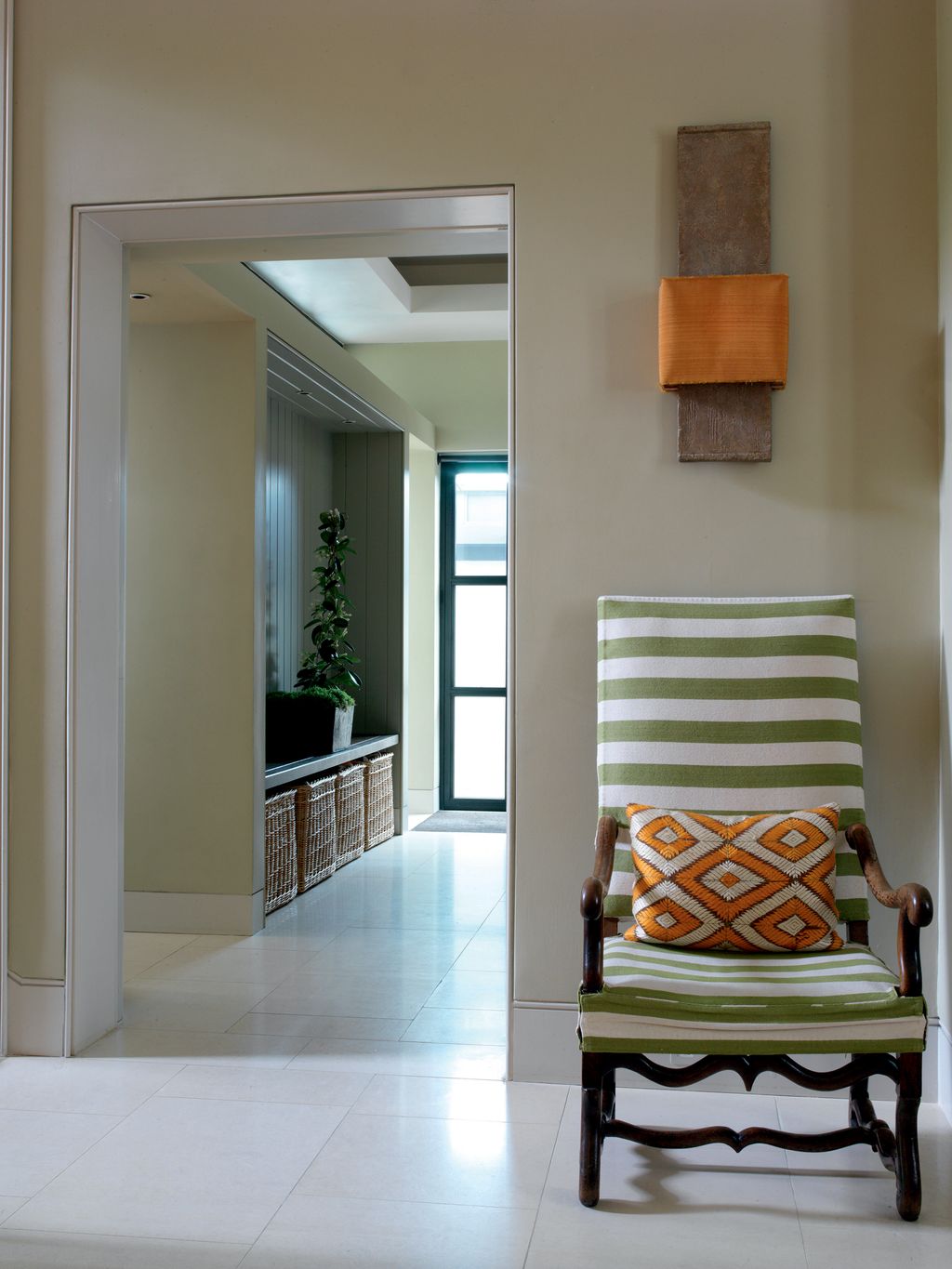 Image may contain Furniture Chair Flooring Home Decor Corner Floor Interior Design Indoors and Room