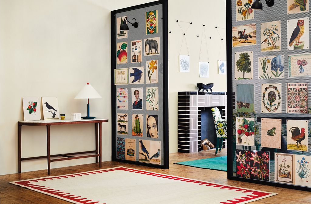 WALLS    •	‘Clunch paint 45 for 2.5 litres matt emulsion from Farrow  Ball.    •	Partition walls in perforated...