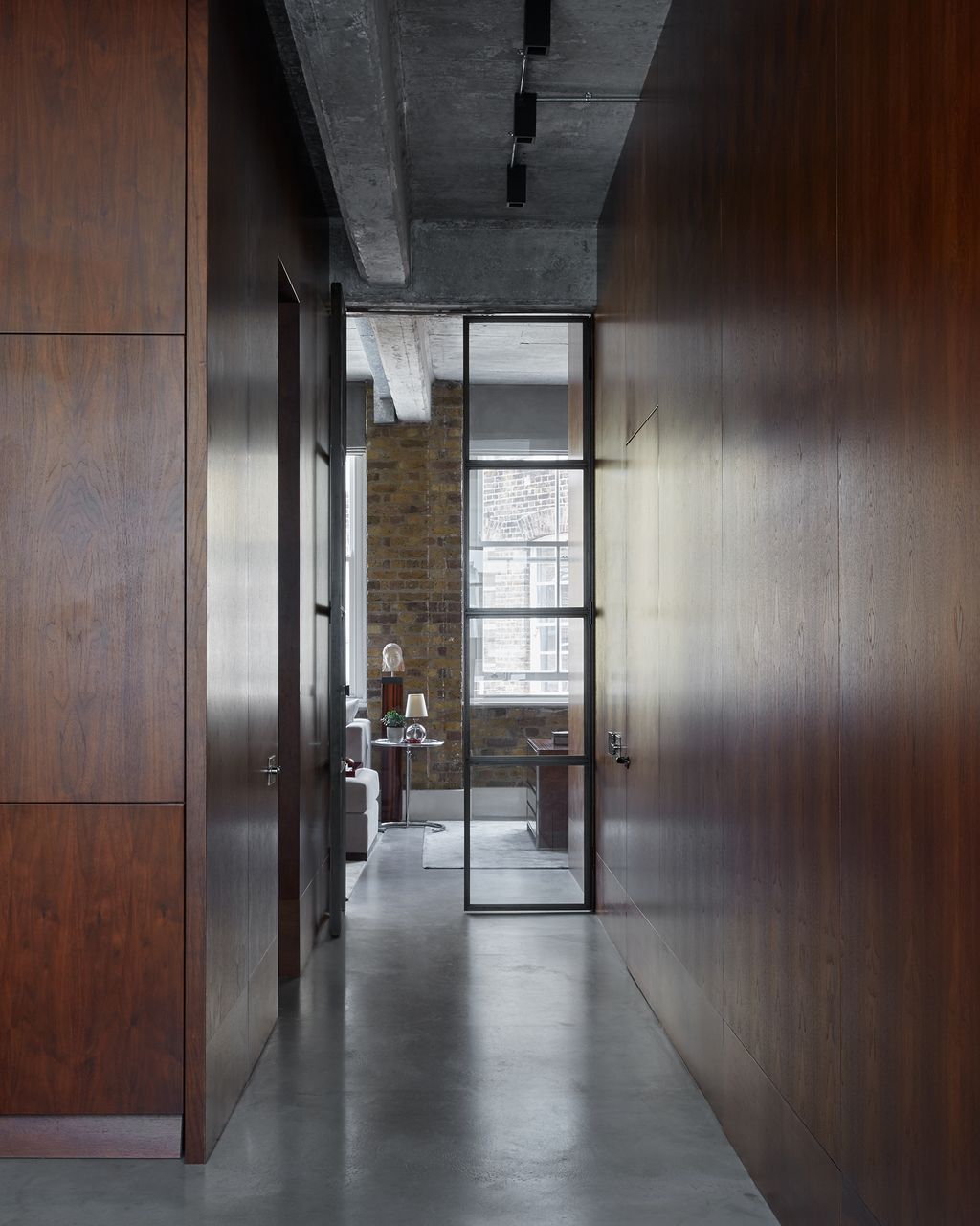 Image may contain Flooring Floor Corridor Wood and Indoors