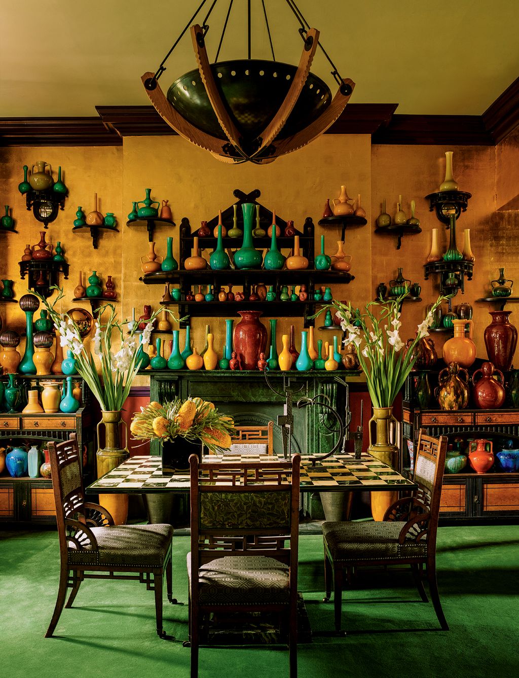 Image may contain Furniture Chair Restaurant Wood Indoors Interior Design Table Dining Table and Pub