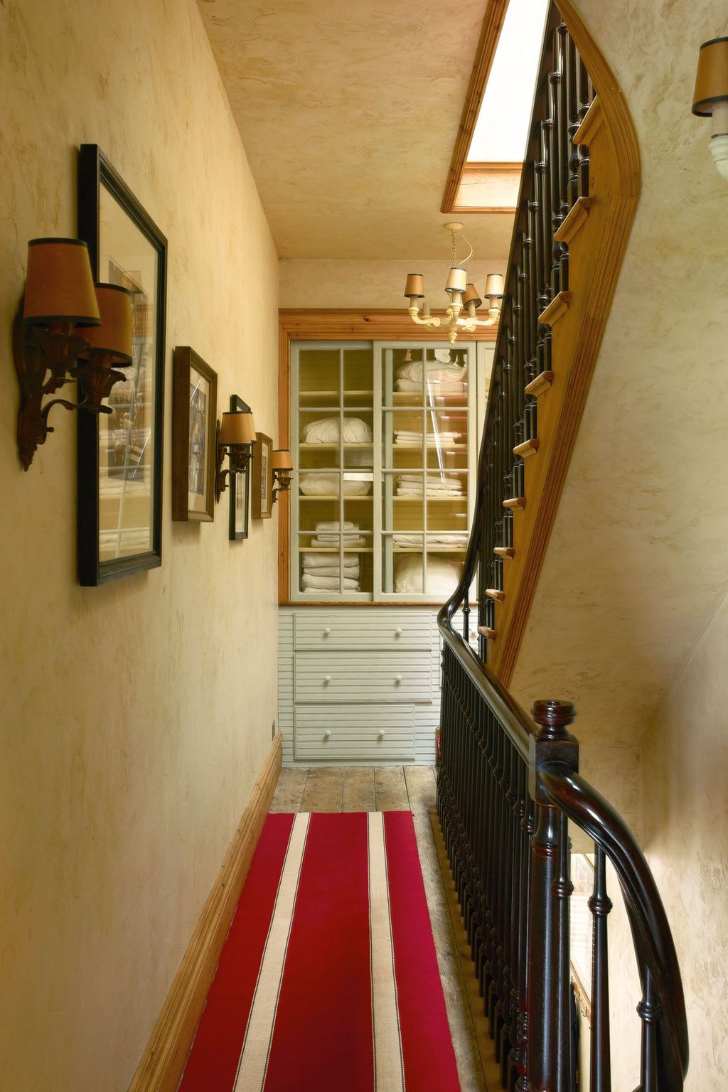 The aged look that Keith McNally has created on the walls of his former family home in Notting Hill allows for the...