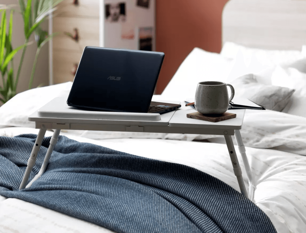 Habitat Portable Laptop Tray white 20 from Habitat.  buttongroup Shop now