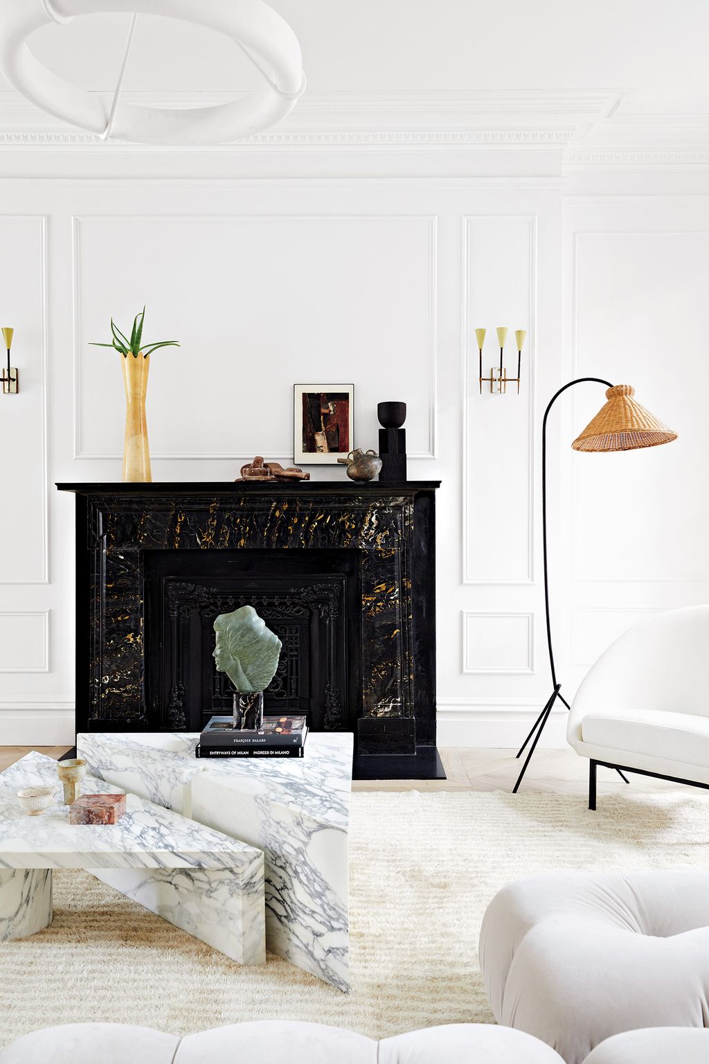 Image may contain Fireplace Indoors Hearth Furniture and Rug