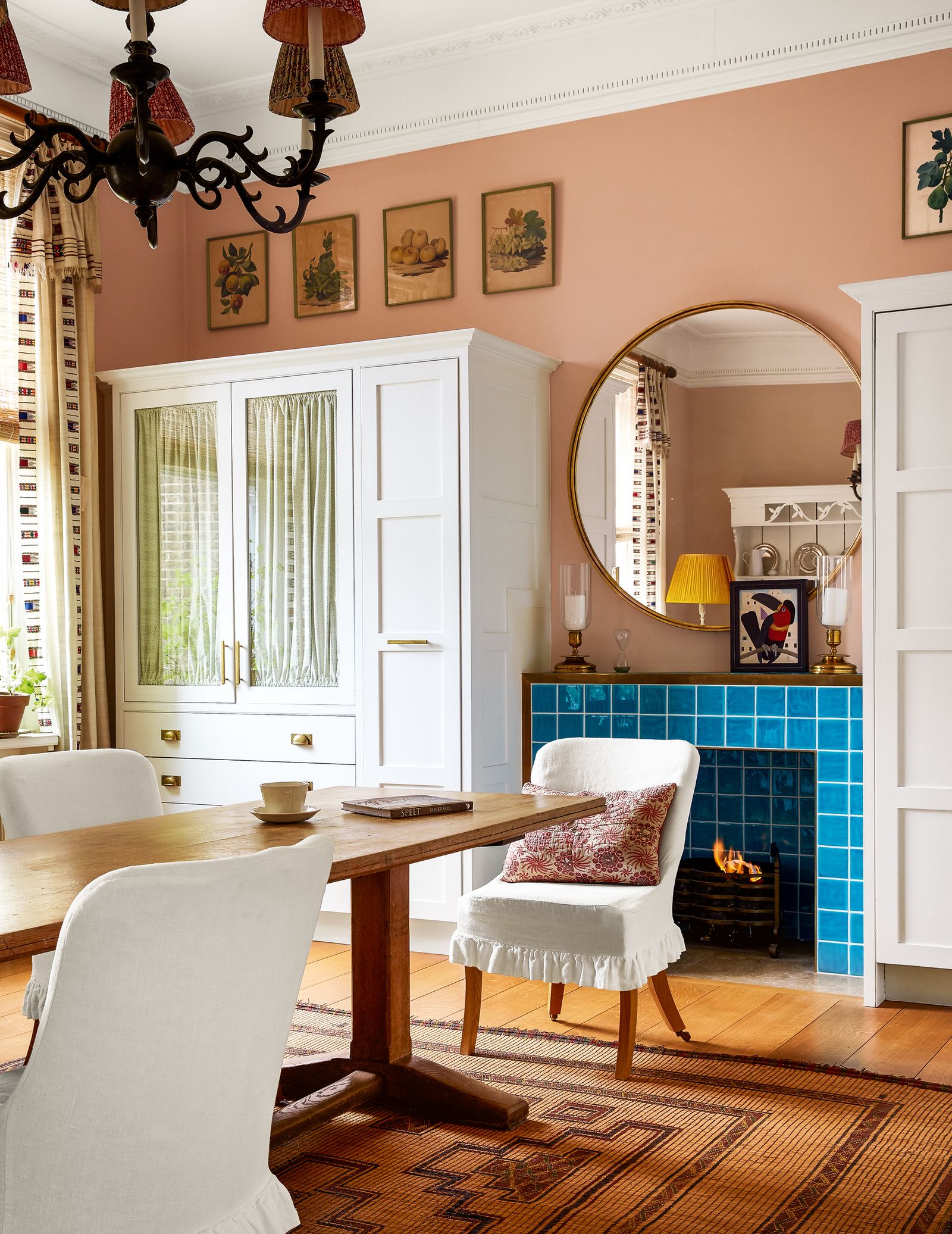 Image may contain Furniture Chair Wood Interior Design Indoors Room Home Decor Table Hardwood and Dining Table