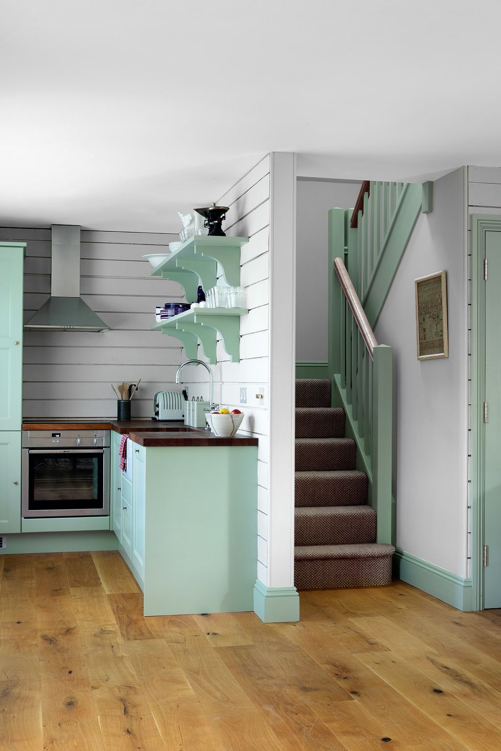 Image may contain Indoors Room Flooring Interior Design Wood and Hardwood