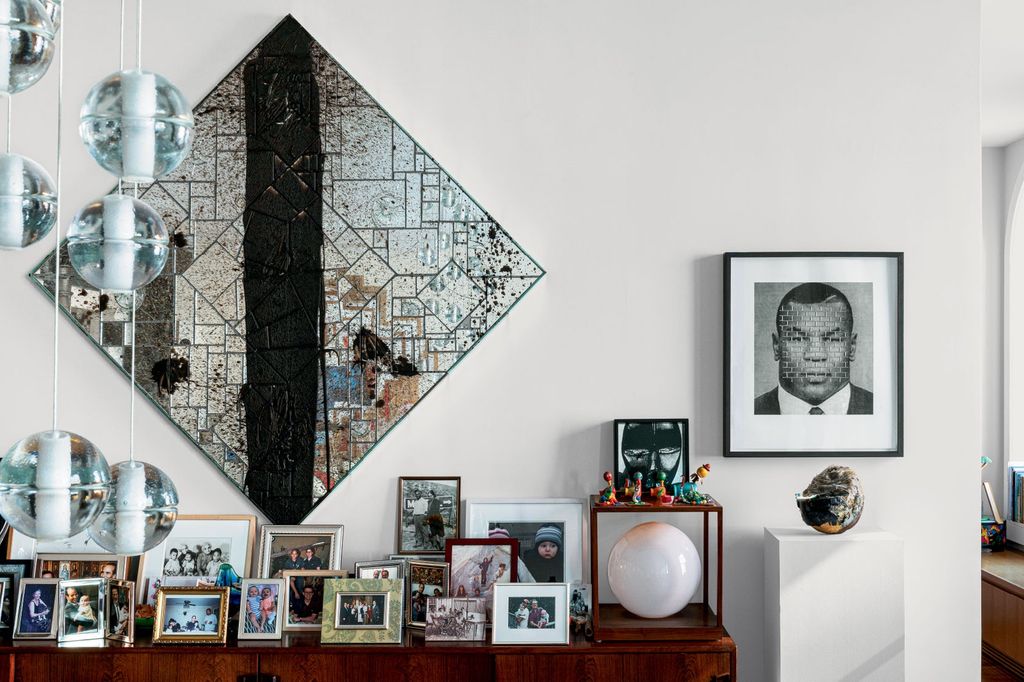 The New York loft of art patrons Bernard Lumpkin and Carmine Boccuzzi is filled with their collection of important...