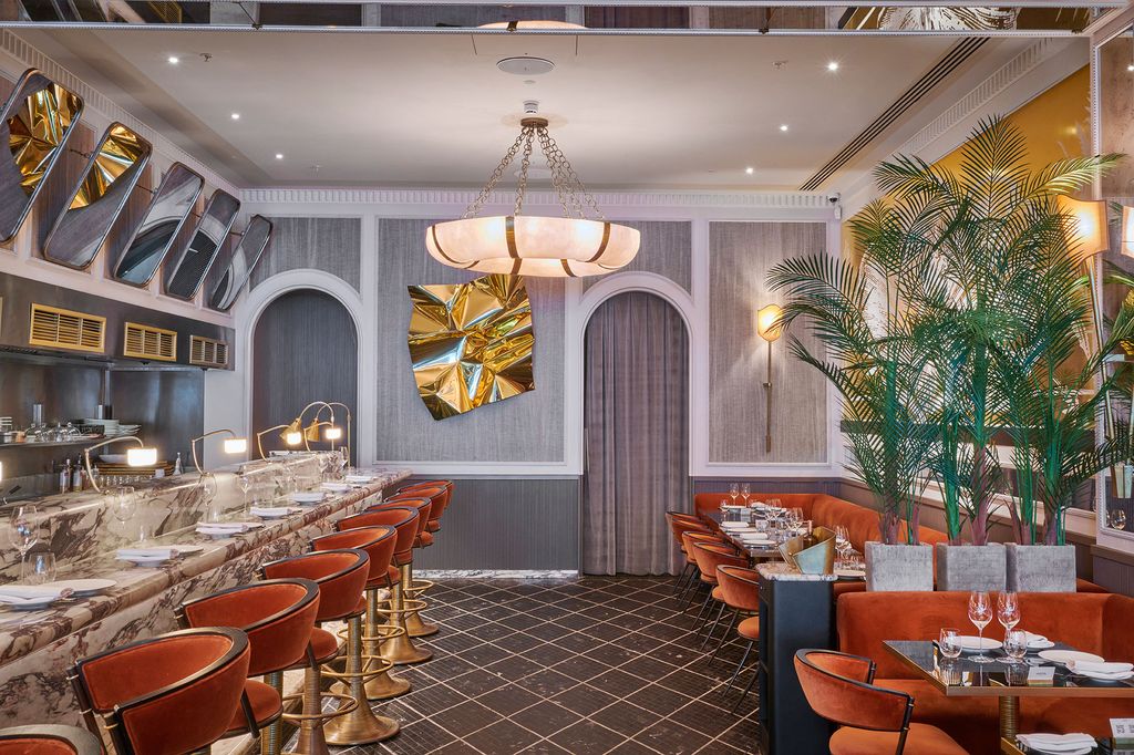 Image may contain Restaurant Food Meal Furniture Chair Interior Design Indoors Cafeteria and Flooring