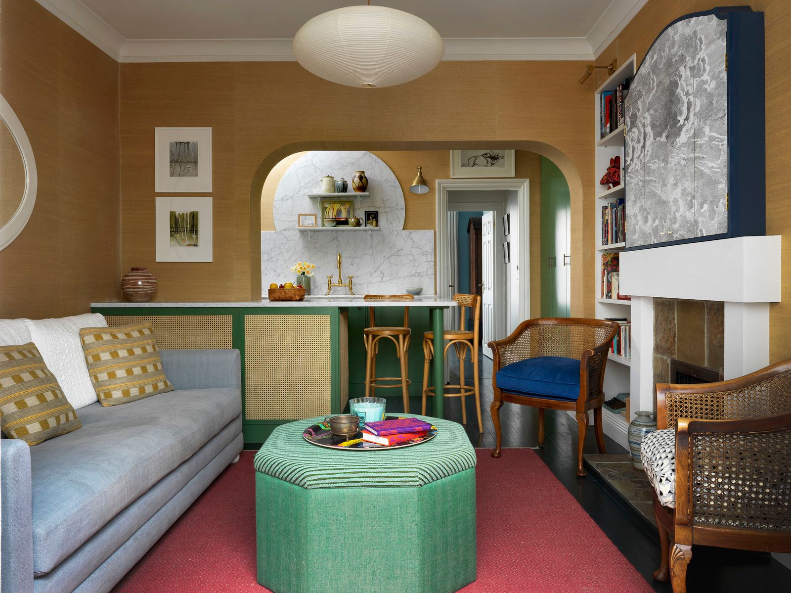 Image may contain Furniture Living Room Indoors Room and Couch