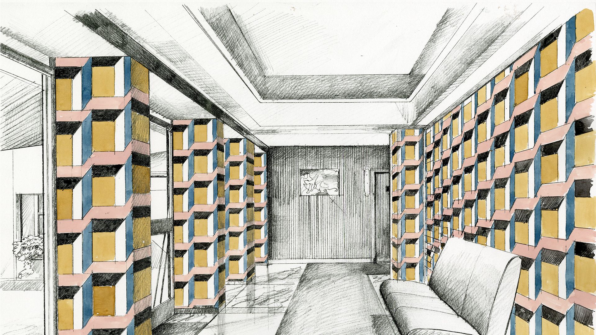 Image may contain Indoors Room Library Book Shelf Furniture and Building