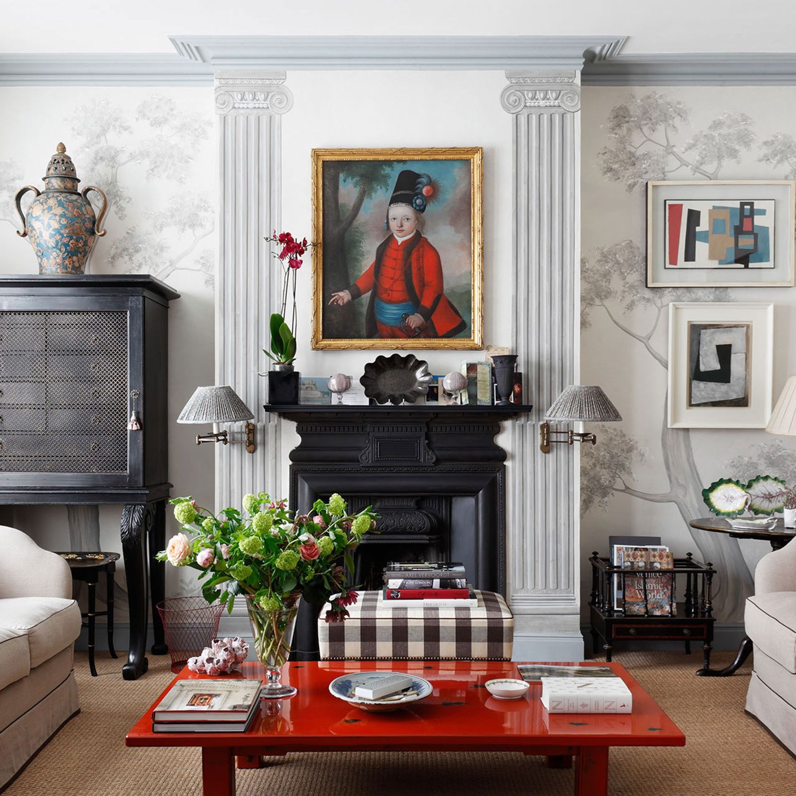 Living room design ideas. Image may contain Living Room Room Indoors Furniture Table Interior Design Coffee Table Couch...