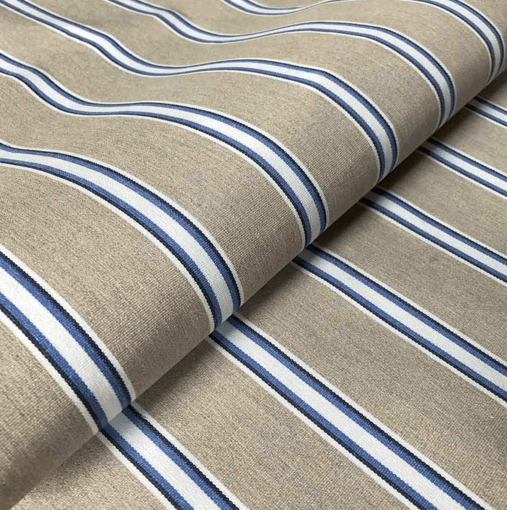 ‘Wicket Stripe Deckchair Canvas  19.50 from Ian Mankin.   This durable cotton canvas is naturally a great choice for a...