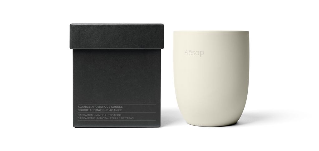 'Aganice' scented candle 80 from Aesop.  buttongroup Shop now