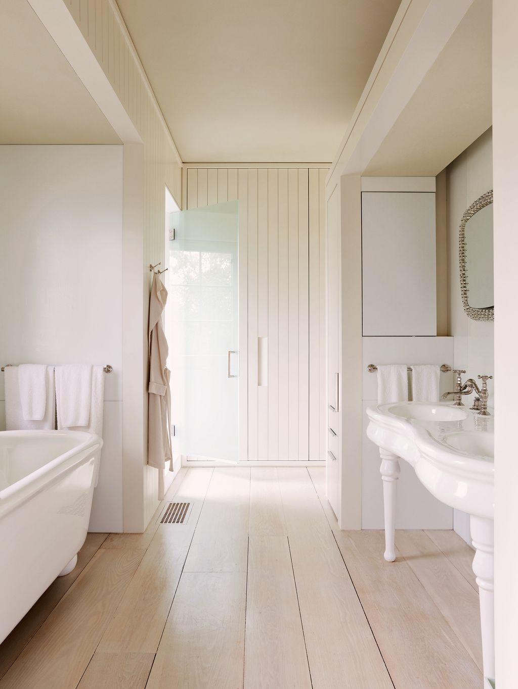 Image may contain Indoors Room Bathroom Flooring Floor and Interior Design