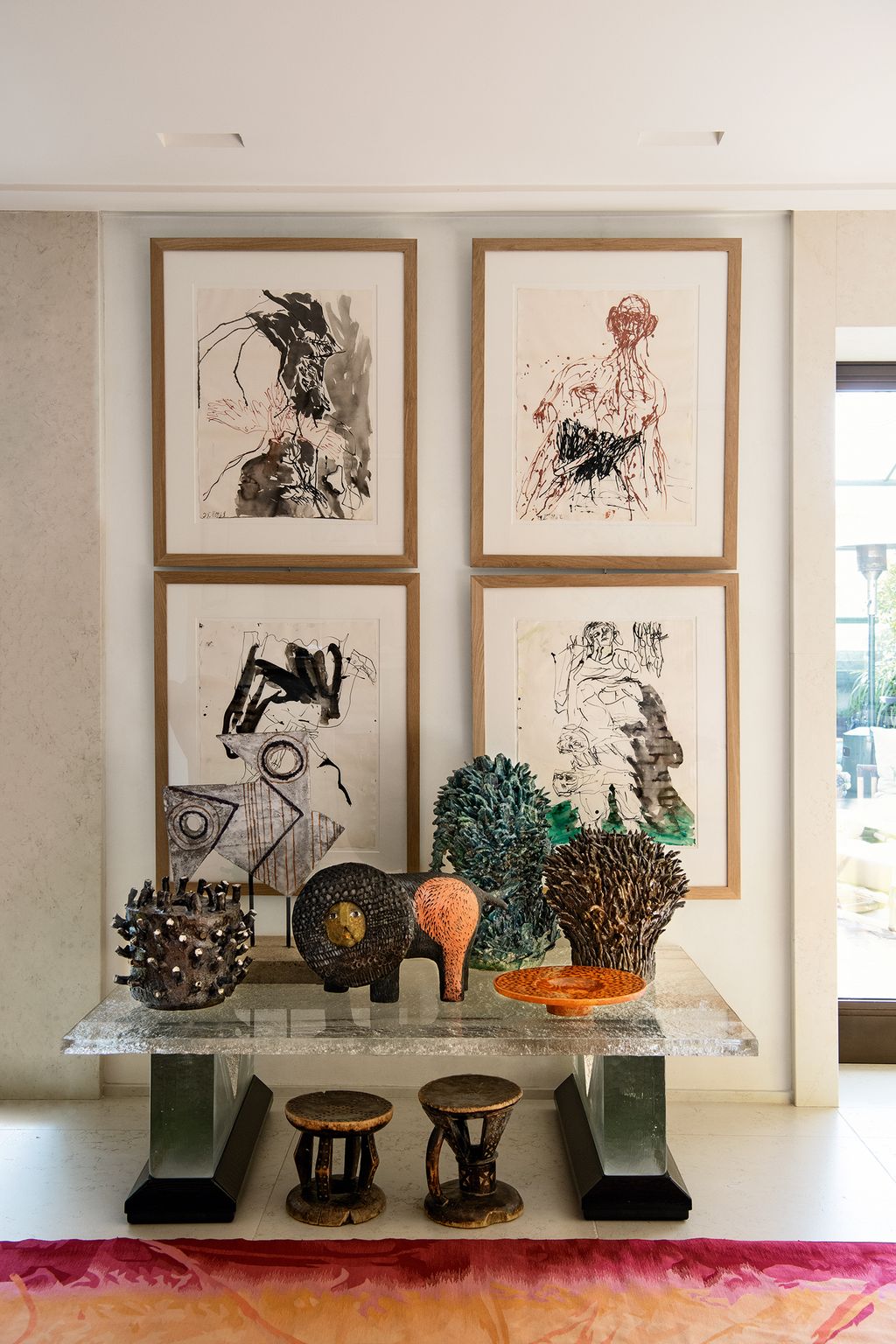 Image may contain Art Living Room Room Indoors Flooring Furniture and Interior Design