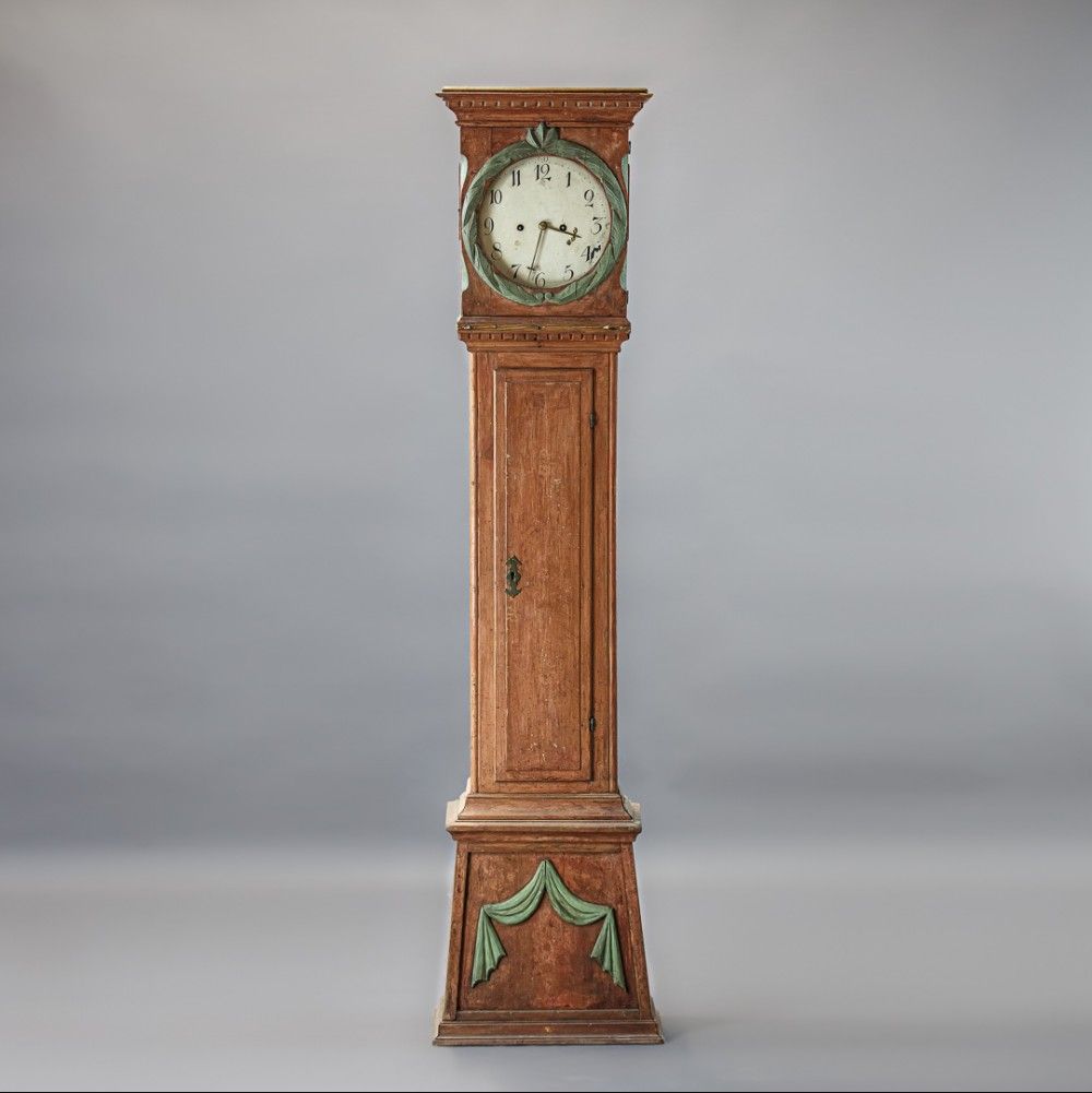 Danish 19th Century Clock 990 from Home Bothy.  A lovely unique Danish 19th century clock from Home Bothy  we would...