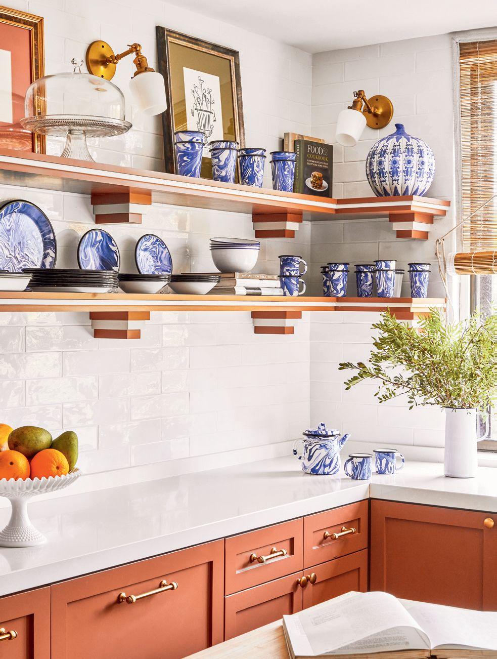 Kitchen Ideas. Image may contain Shelf Furniture Interior Design Indoors Room and Kitchen