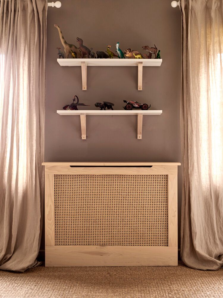 Image may contain Furniture Shelf Interior Design Indoors Home Decor Clothing and Apparel