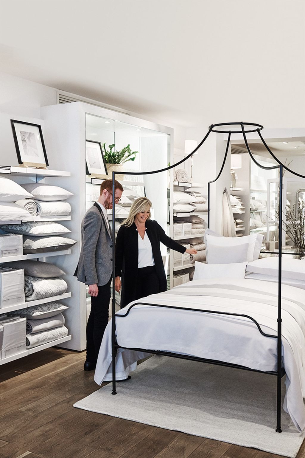 With Oxford store manager Matthew Perry.