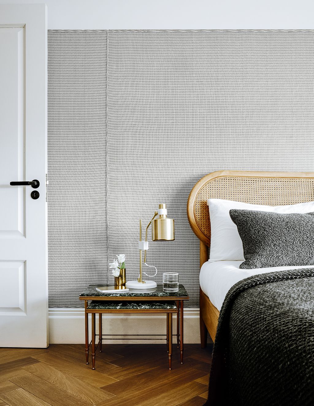 Image may contain Room Bedroom Indoors Furniture Interior Design Living Room and Wood