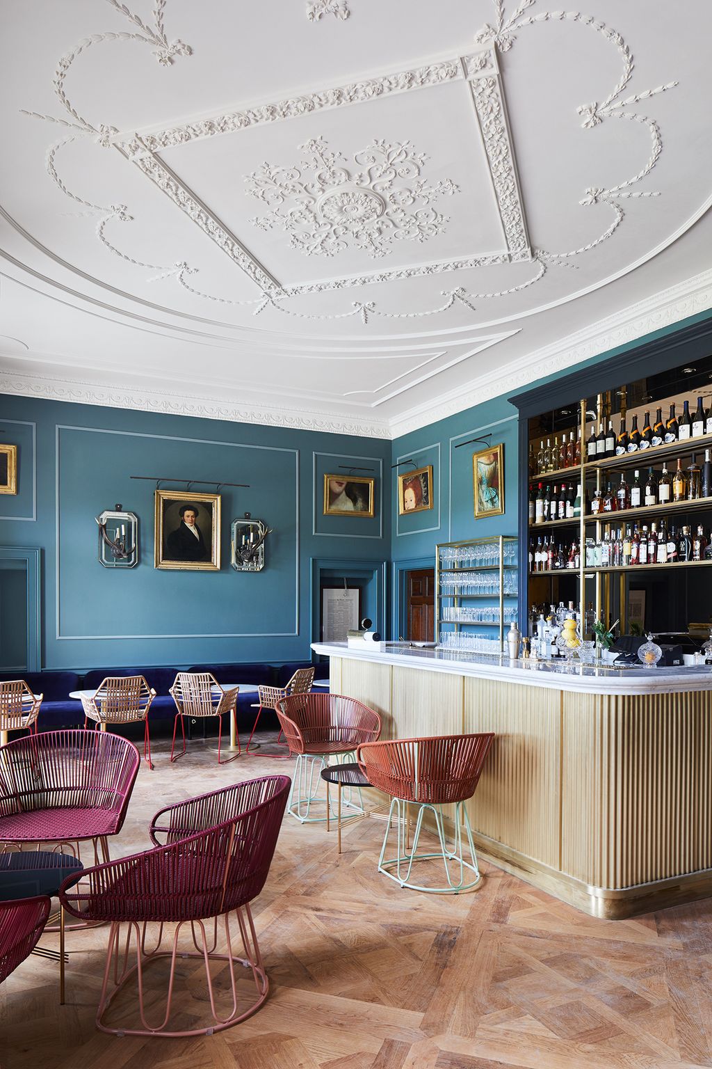 Image may contain Furniture Chair Pub Bar Counter and Restaurant