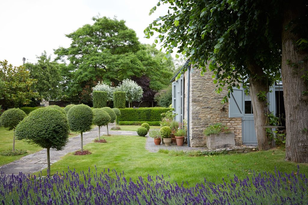 Image may contain Plant Grass Outdoors Garden Arbour Hedge and Fence