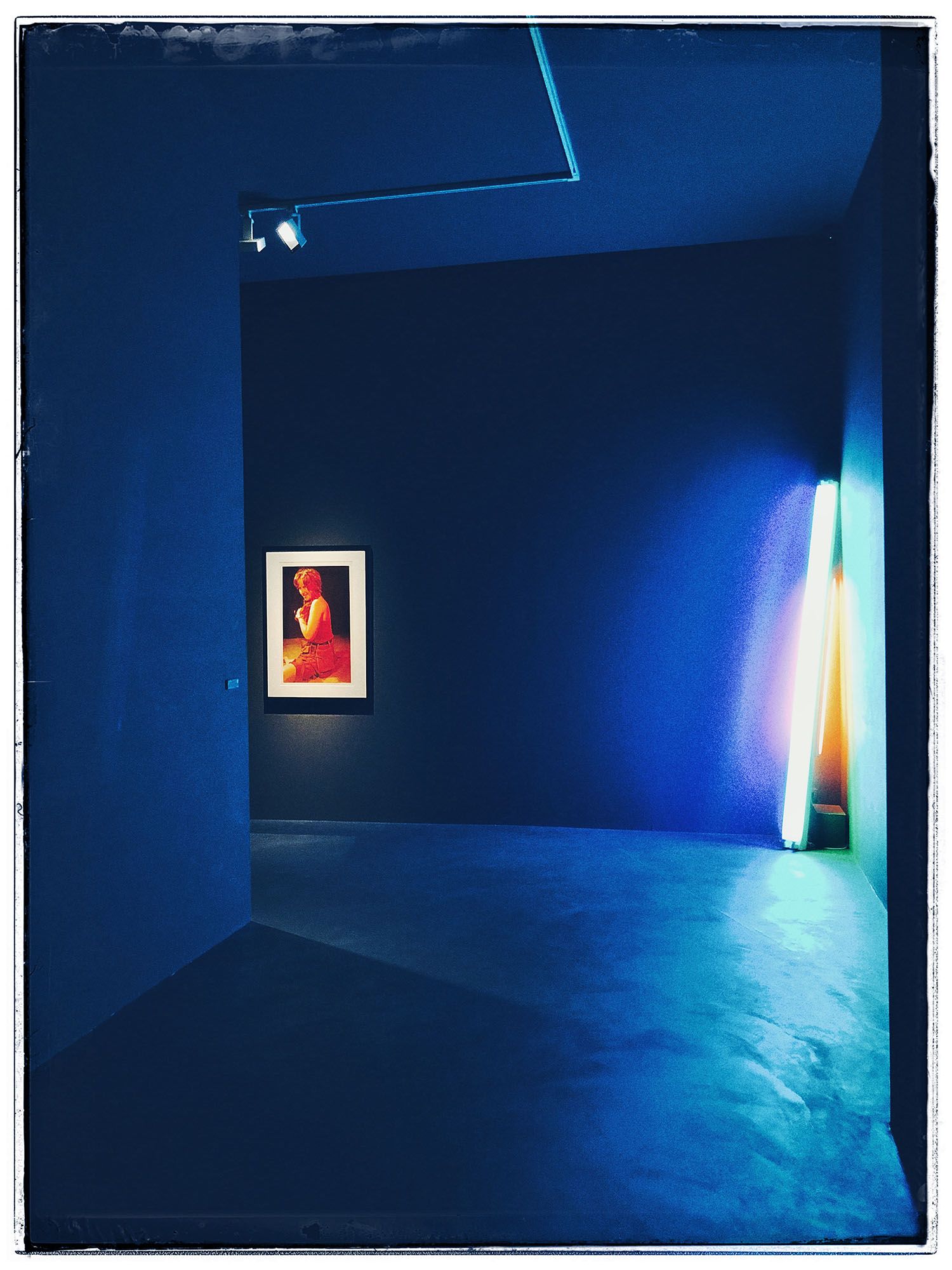 Image may contain Flooring Floor Art Wood Interior Design Indoors and Corridor