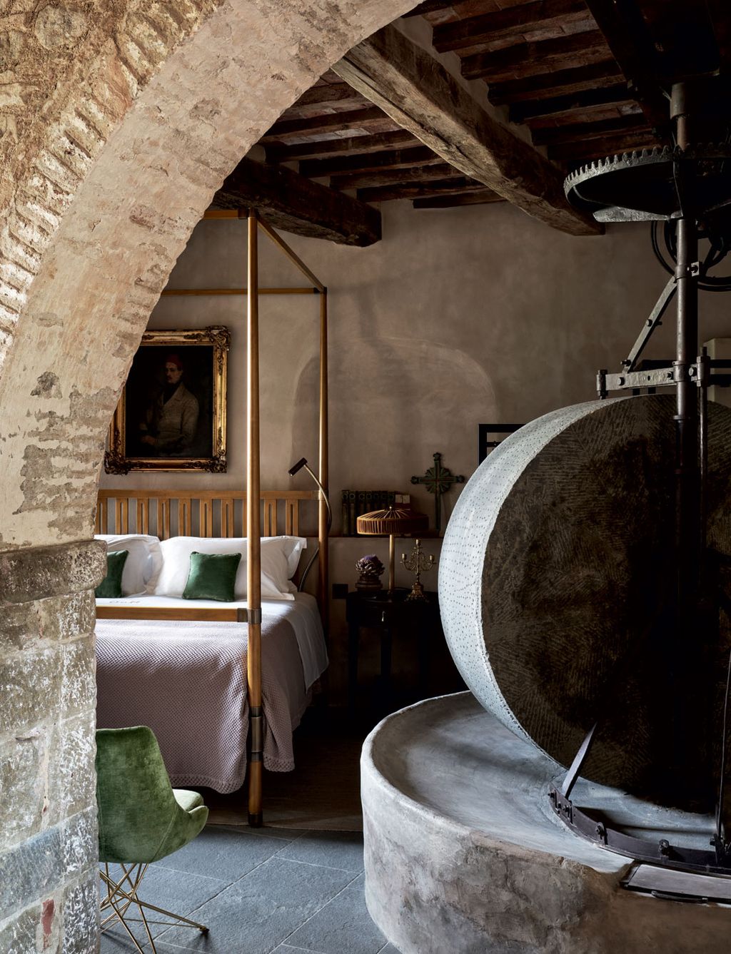 Image may contain Interior Design Indoors Building Furniture Human Person Housing and Cushion