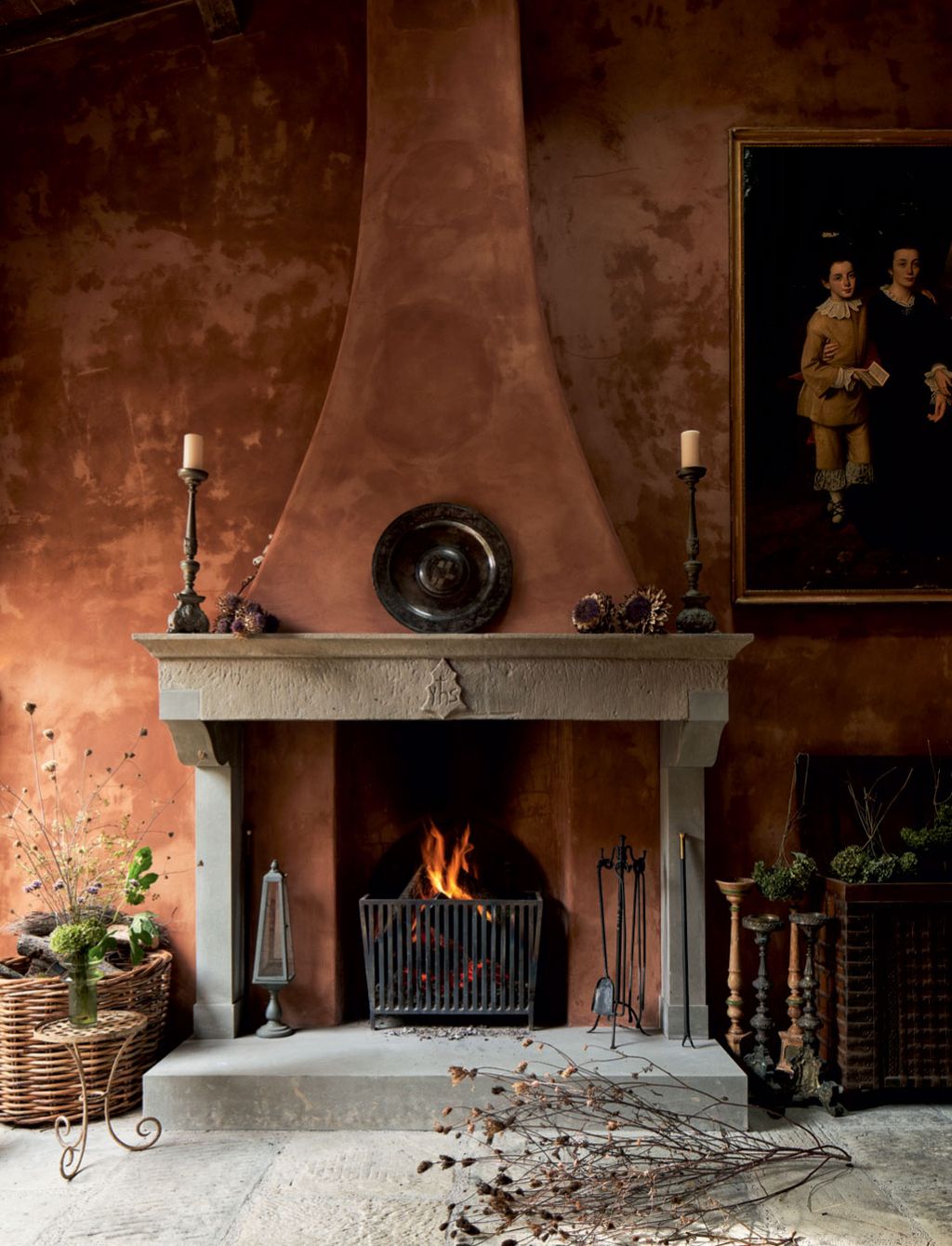 Image may contain Fireplace Indoors Human Person Hearth Plant Church Altar Architecture and Building