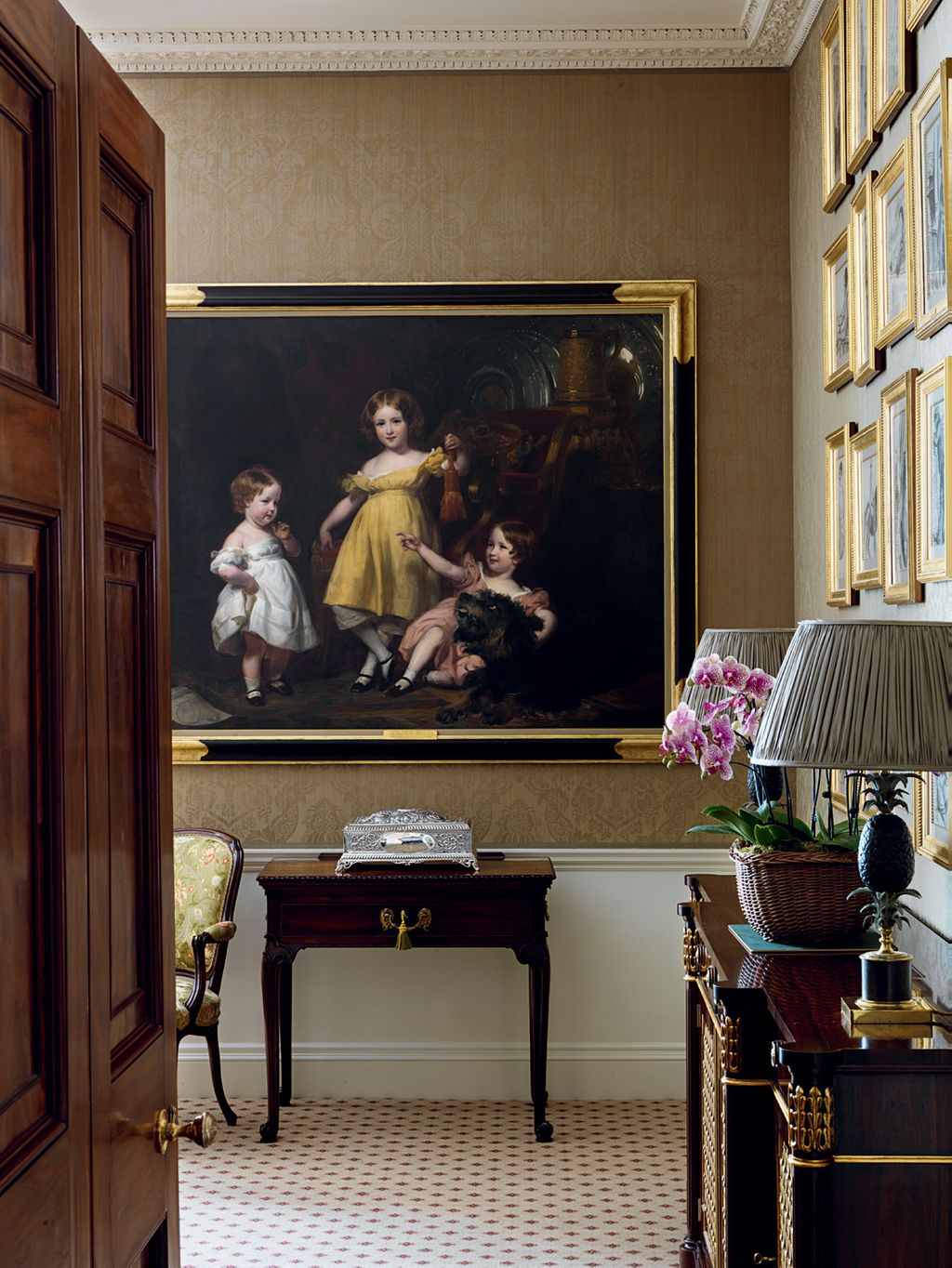 Image may contain Human Person Living Room Room Indoors Furniture Art Interior Design Lamp and Table Lamp