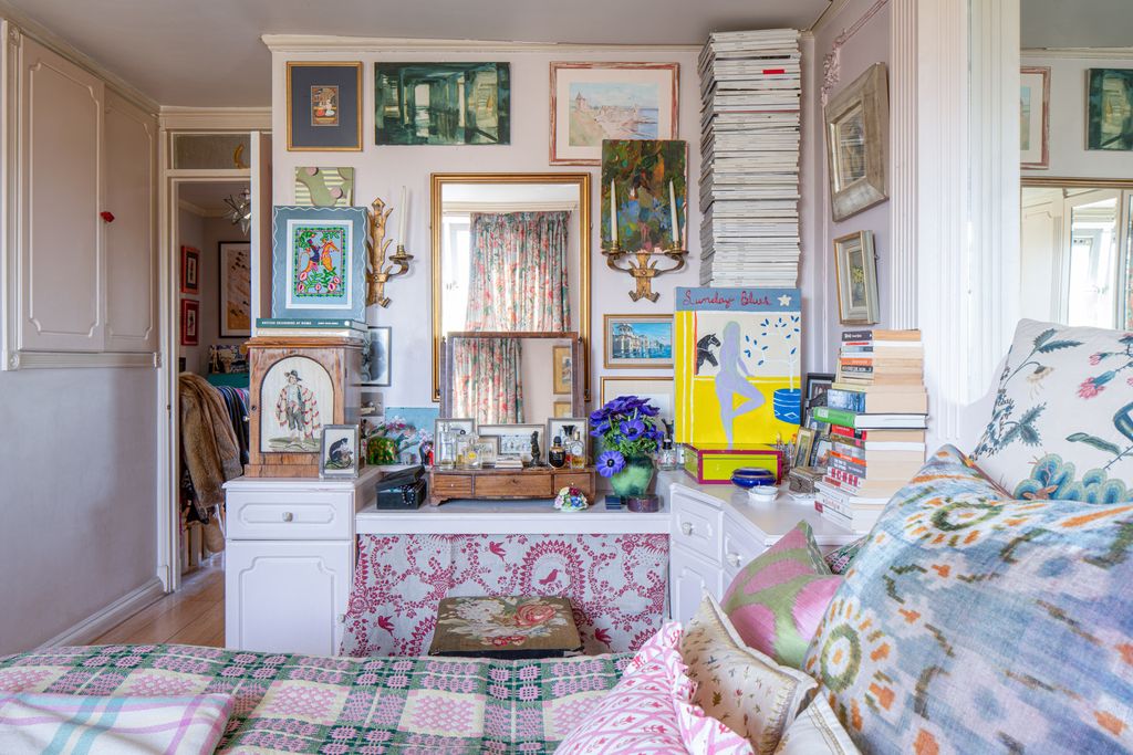 Image may contain Furniture Room Indoors Bedroom Interior Design Bed Shelf and Bookcase