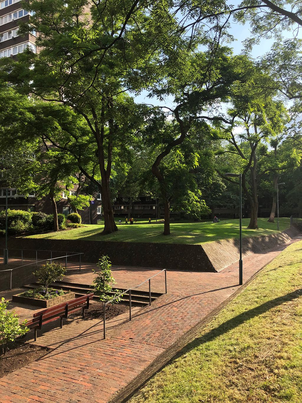 Image may contain Grass Plant Outdoors Park Lawn Path Flagstone Field and Tree
