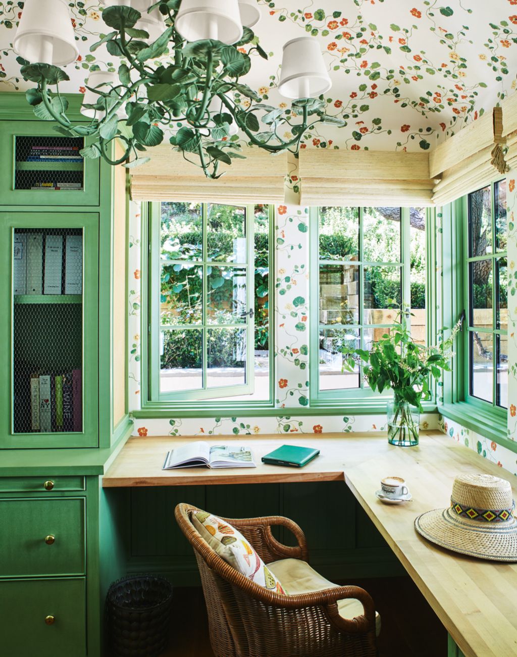Image may contain Furniture Chair Hat Clothing Apparel Interior Design Indoors and Plant