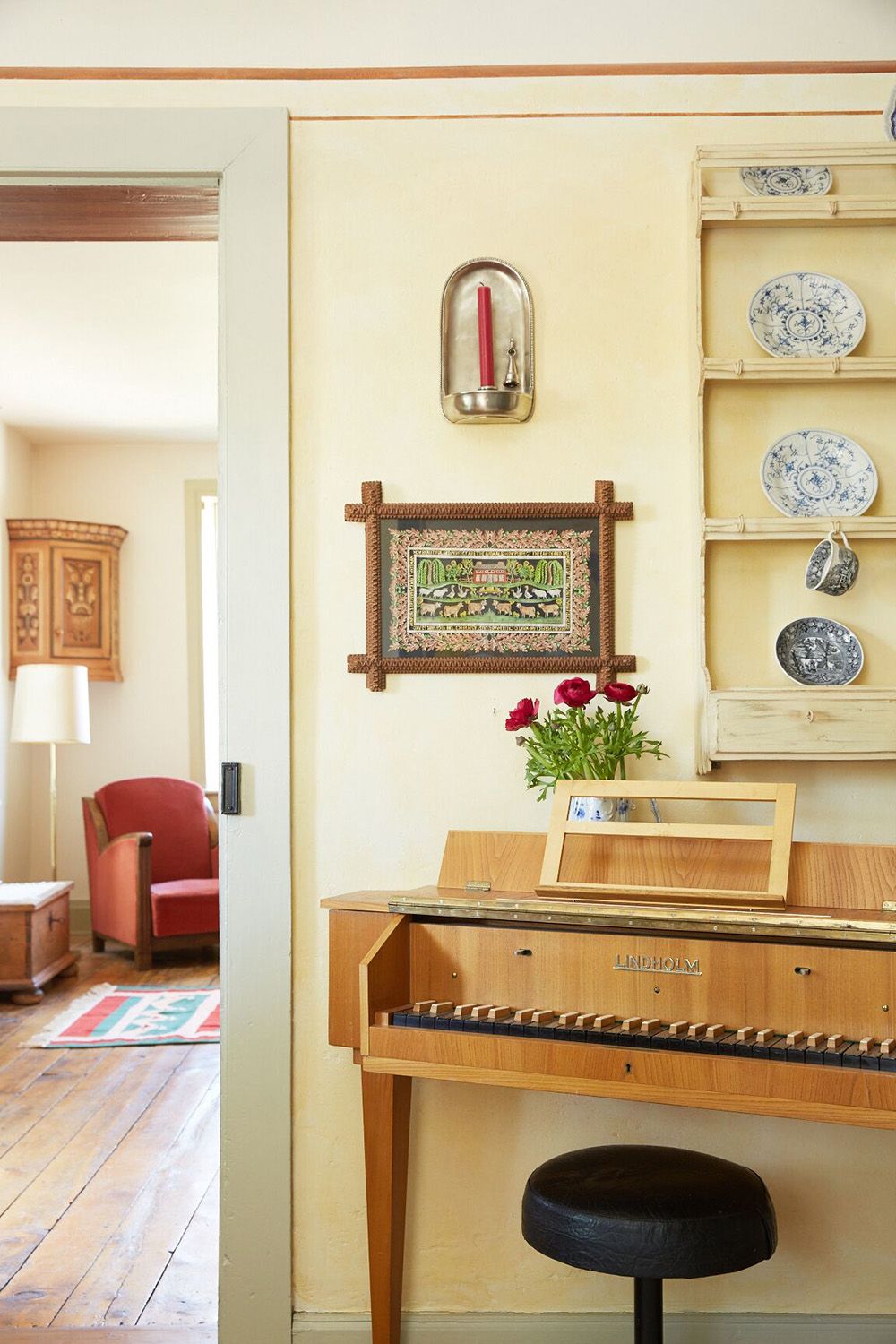 Image may contain Furniture Chair Leisure Activities Wood Electronics Table Indoors and Interior Design