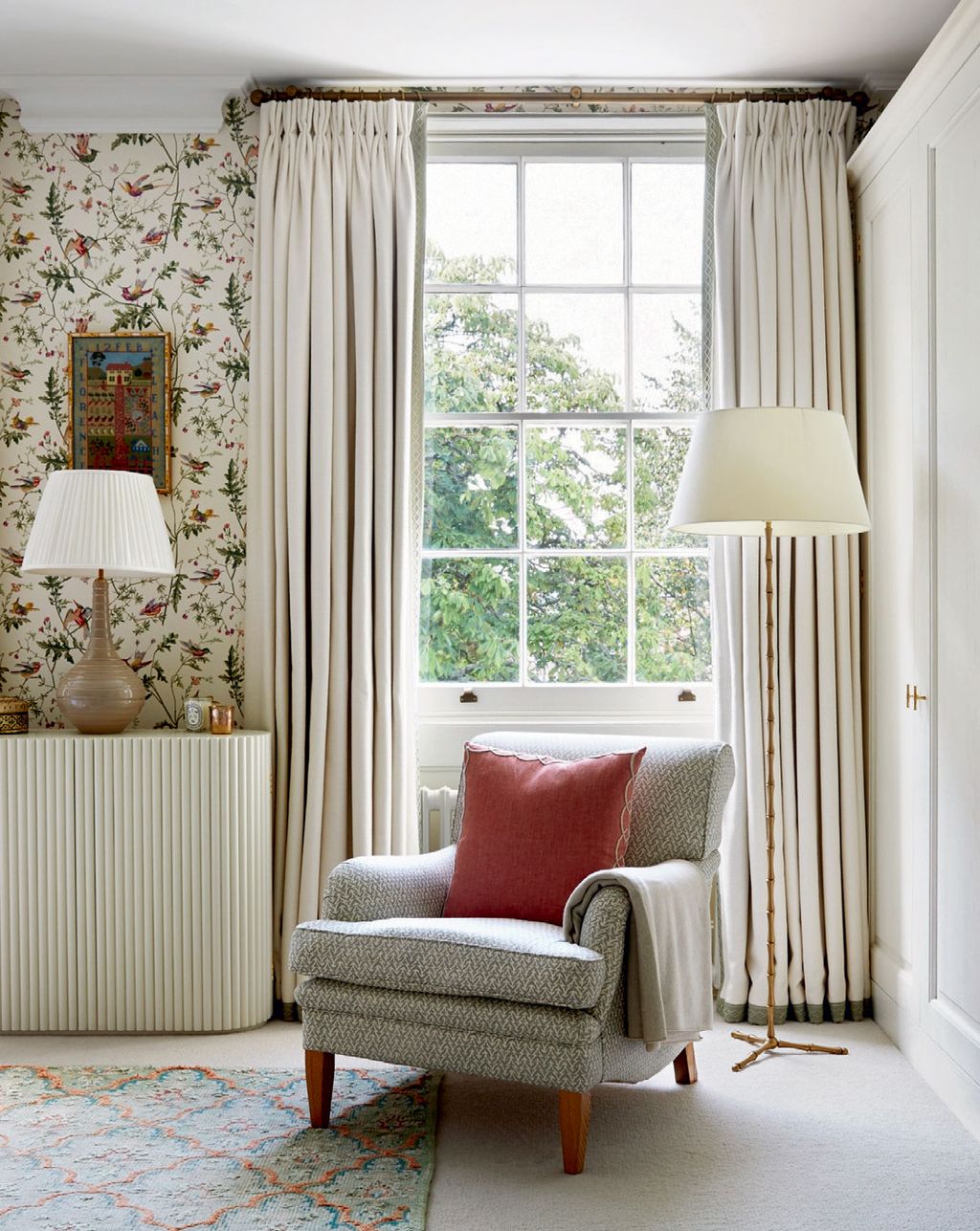 Image may contain Lamp Table Lamp and Furniture