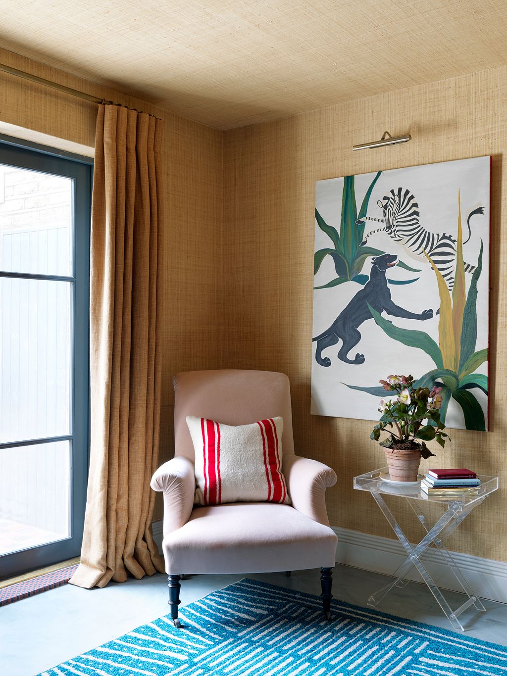 Image may contain Furniture Rug Living Room Indoors Room Interior Design and Home Decor