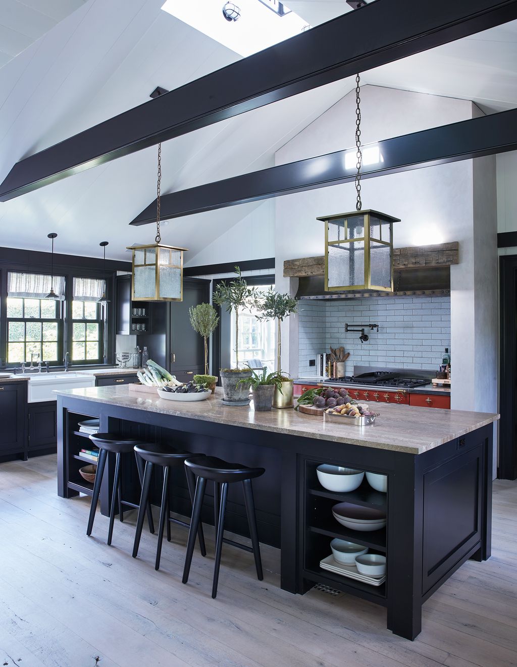 Image may contain Indoors Kitchen Island Room Kitchen Building and Housing