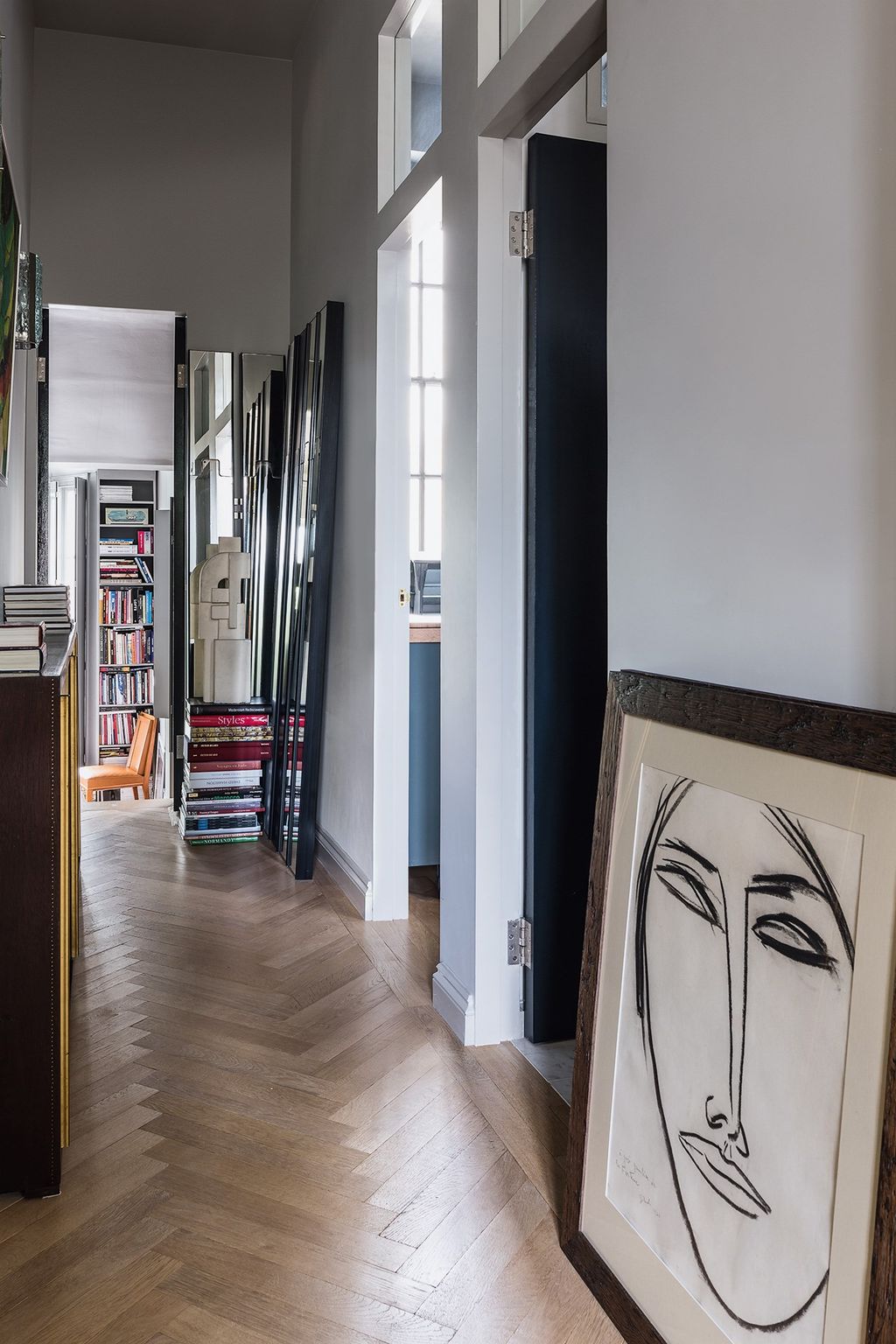 Maximising light and space was essential to show the owner's postwar art and sleek French art deco furniture to their...