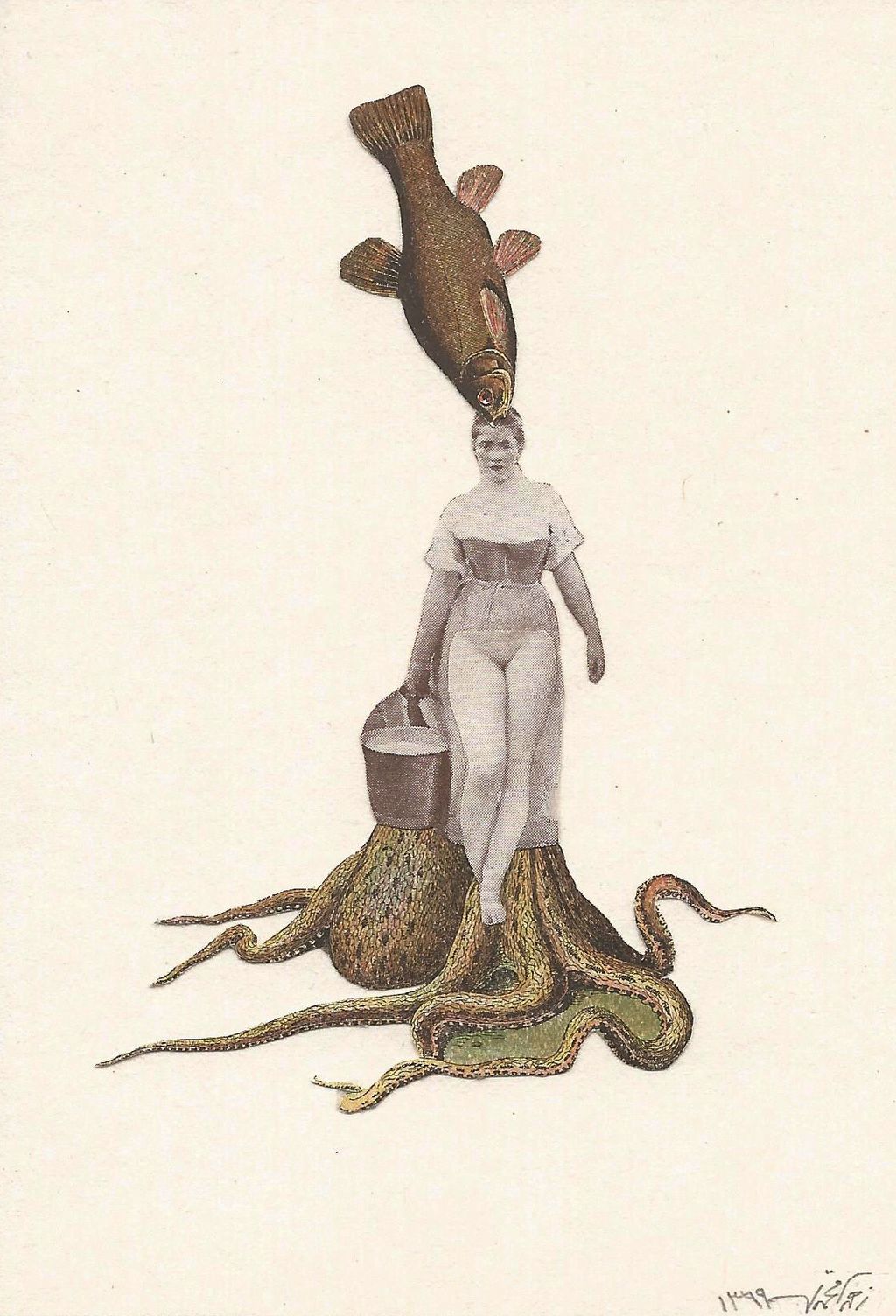 Image may contain Human Person Animal Bird Art Drawing Reptile and Snake