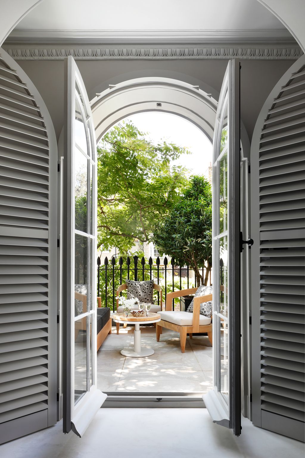 Image may contain Home Decor Balcony Window Curtain and Shutter