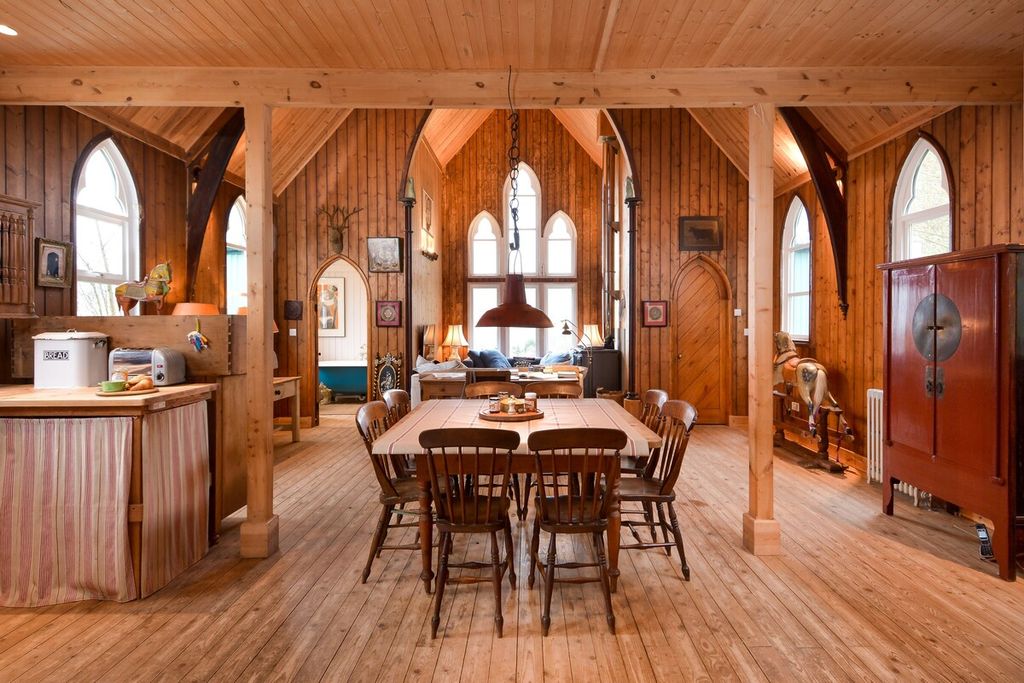 The Tabernacle is an unique and impressive property clad entirely in wood in the soaring living space which is open plan...