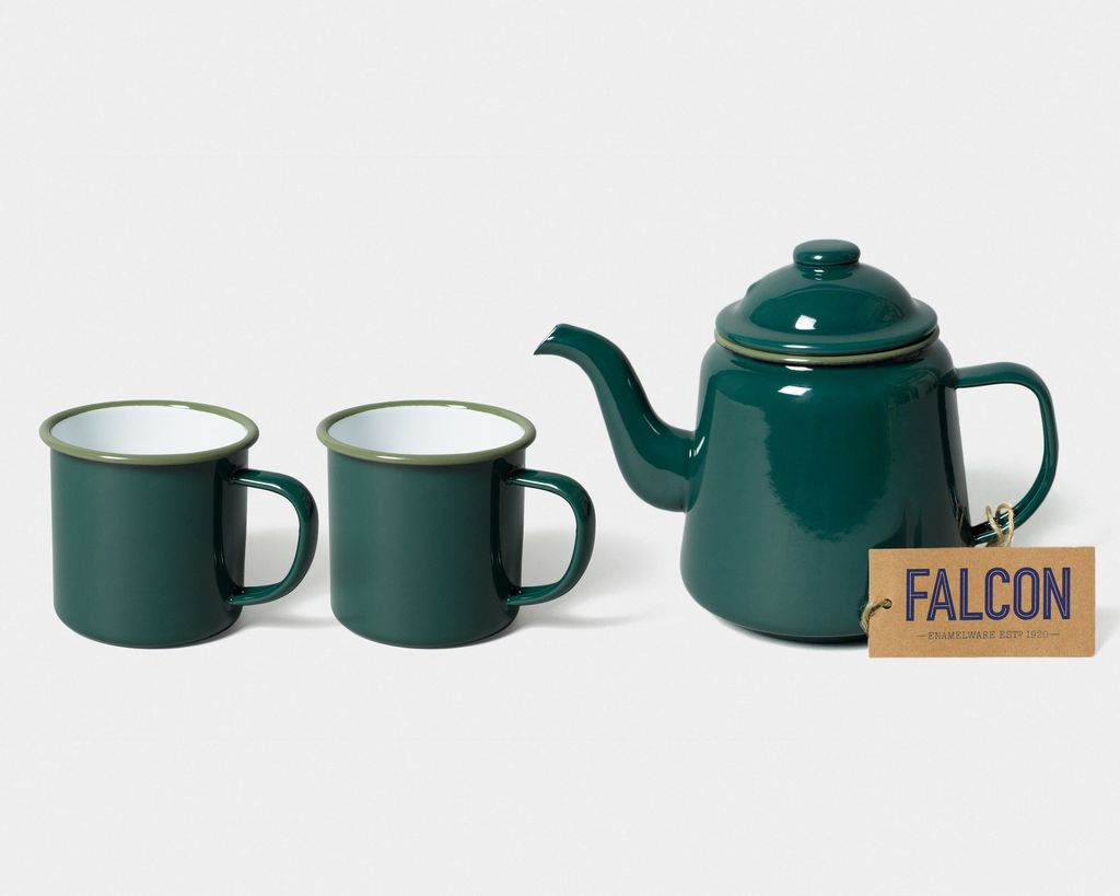 Tea for Two Gift Set samphire 48 from Falcon Enamelware. buttongroup Shop now