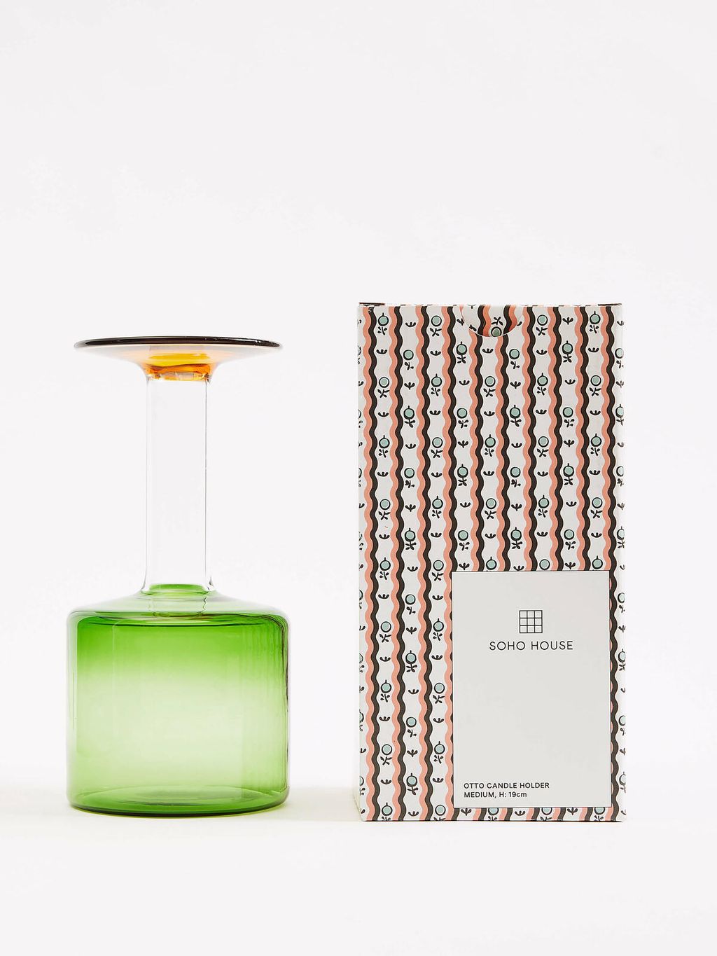 Otto Glass Candleholder 51 from Soho Home. buttongroup Shop now